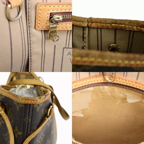 LOUIS VUITTON Neverfull PM Shoulder Tote Bag Monogram Leather BN - Picture 10 of 16